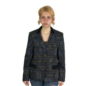 Classic Basler  Wool Plaid Blazer